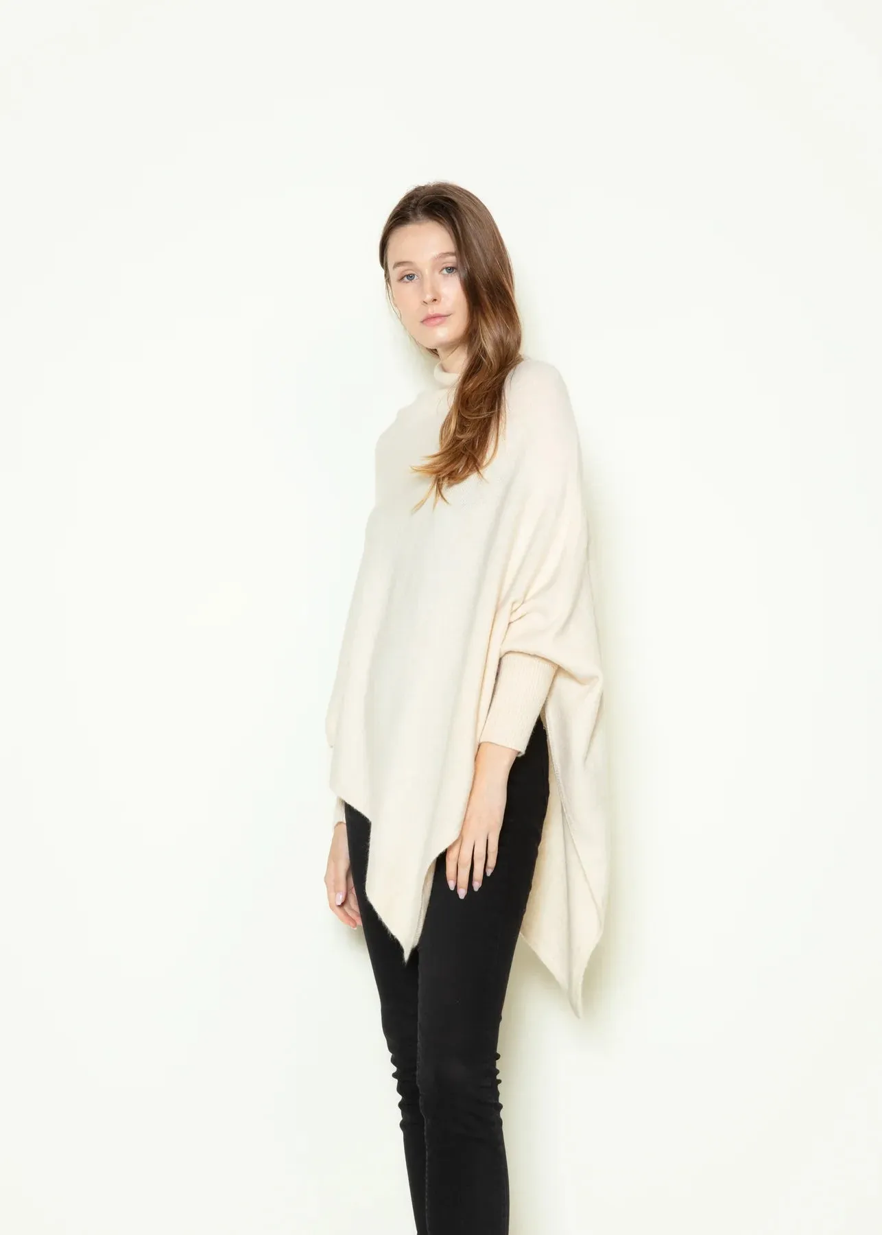 Basic Poncho With Sleeves