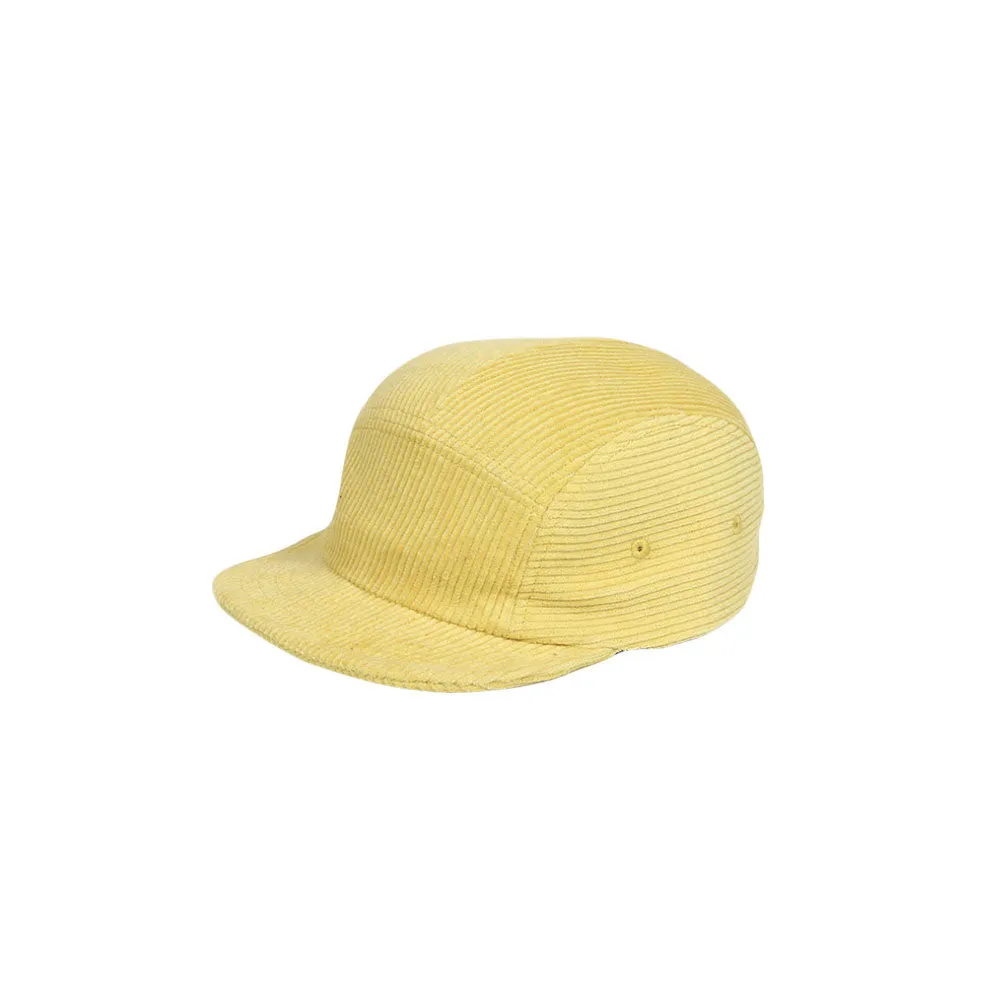 Corduroy Flat Bill Cap Lightweight 5 Panel Camp Hat YZ20133