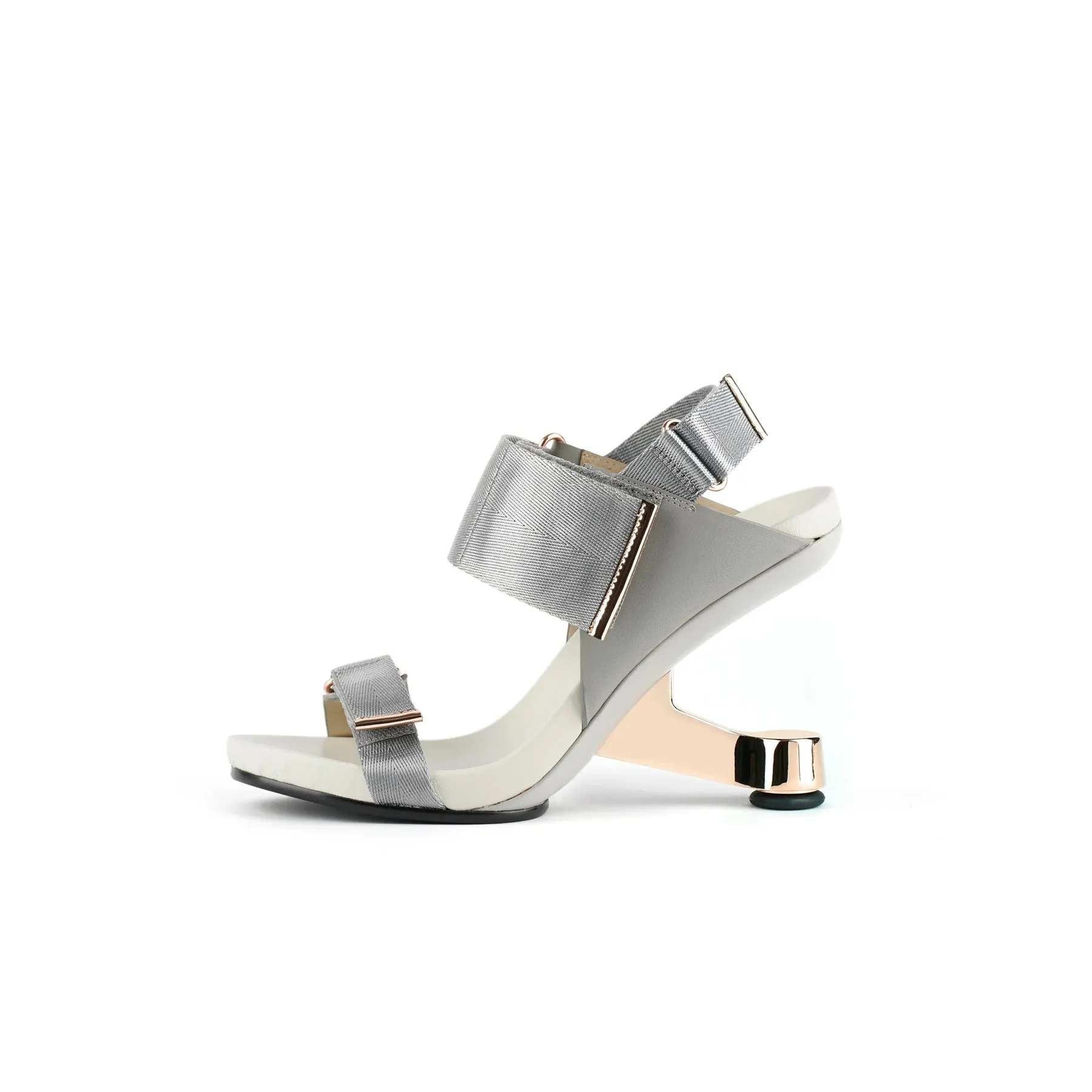 Futuristic Multi-Strap Heel-Less Sandals