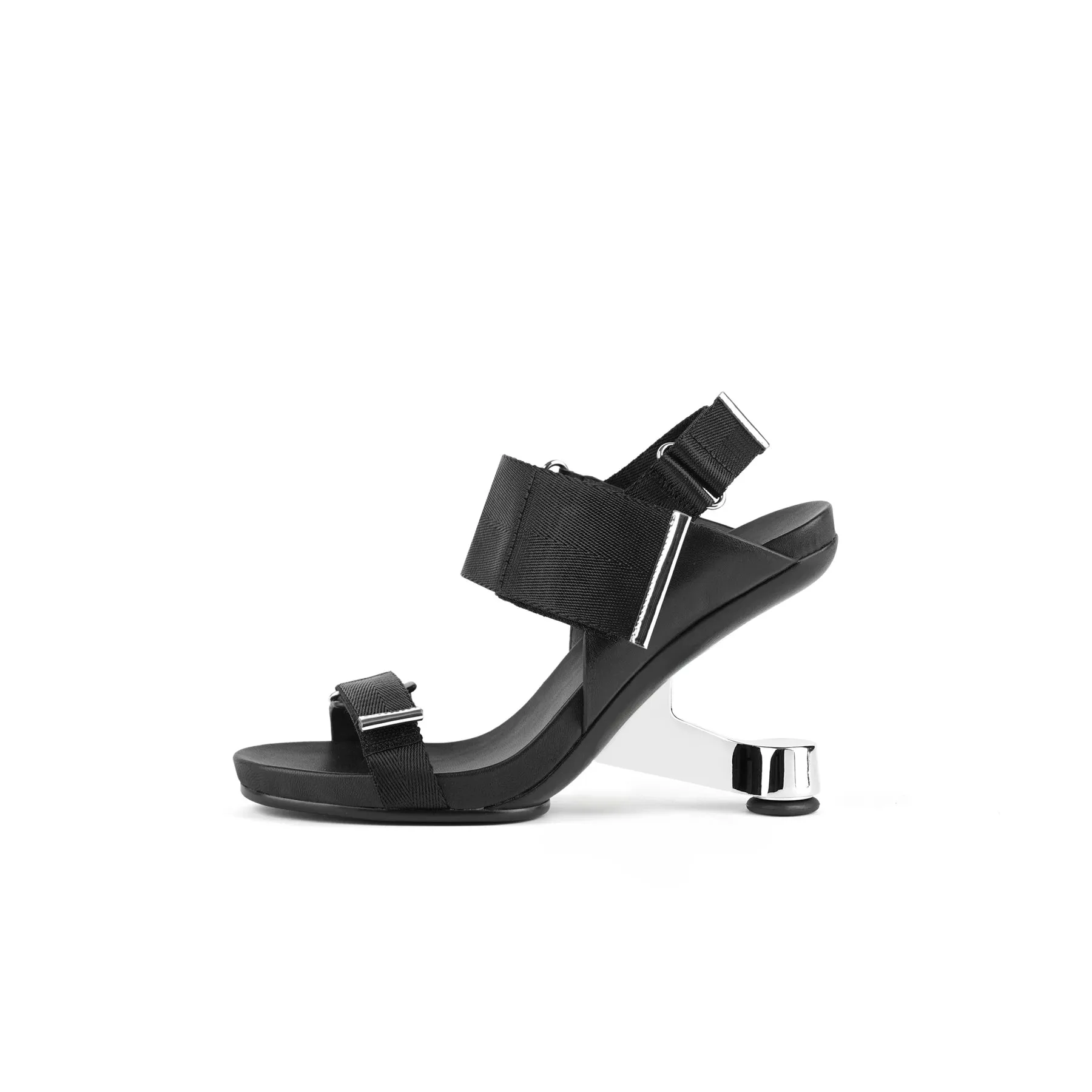 Futuristic Multi-Strap Heel-Less Sandals