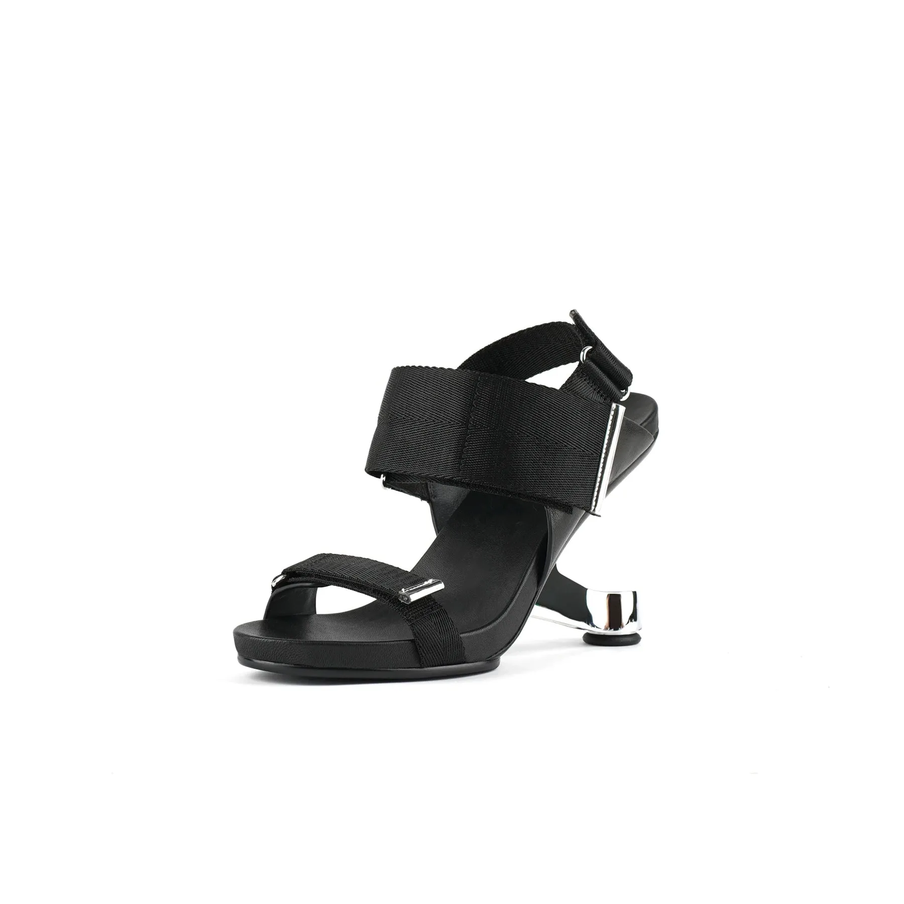 Futuristic Multi-Strap Heel-Less Sandals