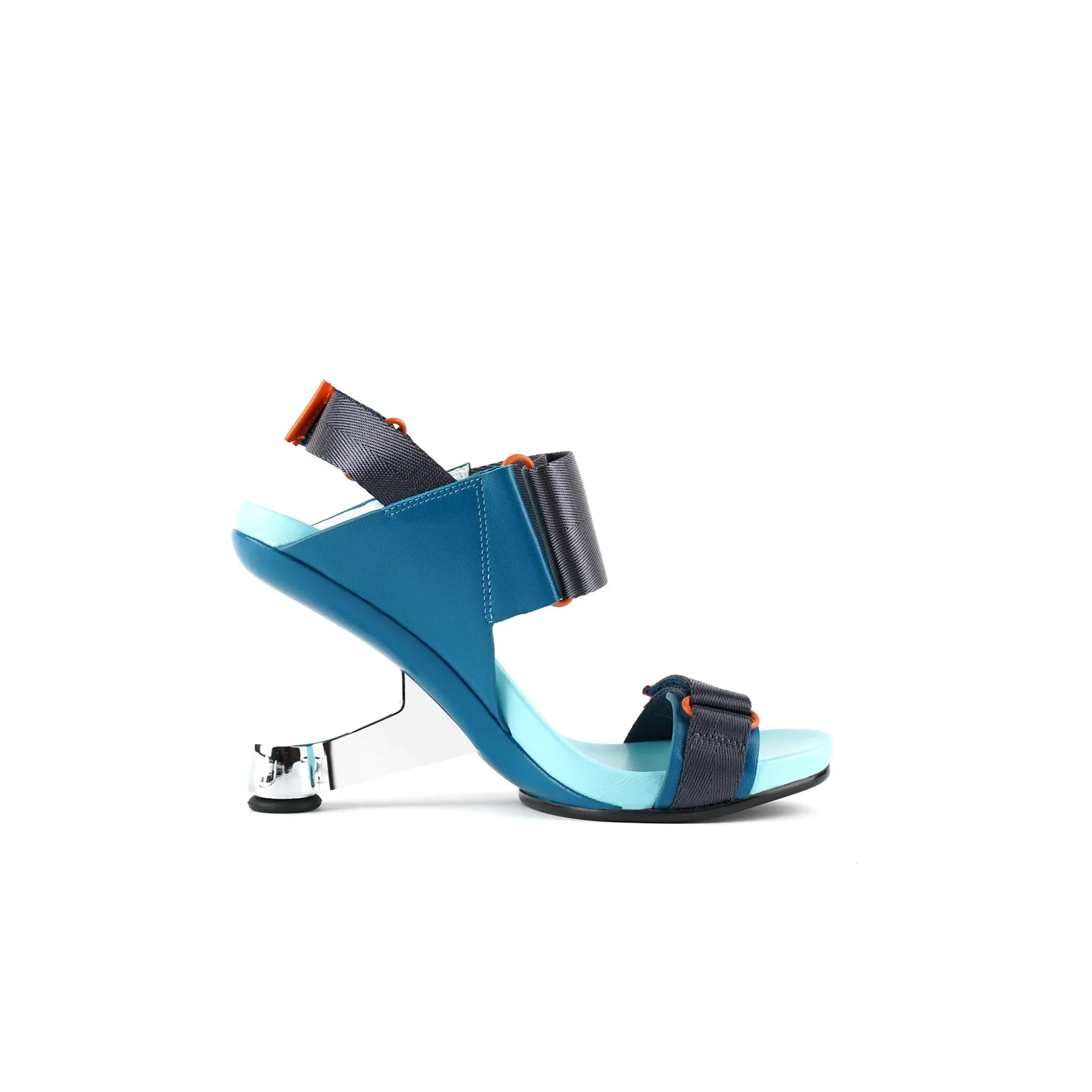 Futuristic Multi-Strap Heel-Less Sandals