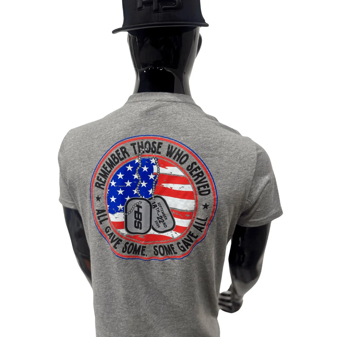 HB Lifestyle Active Wear Men's T-Shirt: Military Worlds " Remember Those Who Served "