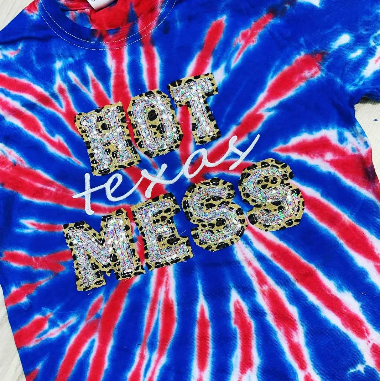 HOT Texas MESS Tie Dye Shirt