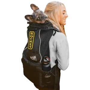 K9 Sports Sack | Knavigate Dog Backpack Carrier | 5 Sizes | Midnight Black