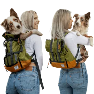 K9 Sports Sack | Urban 3 Dog Backpack | 4 Sizes | Leafy Green