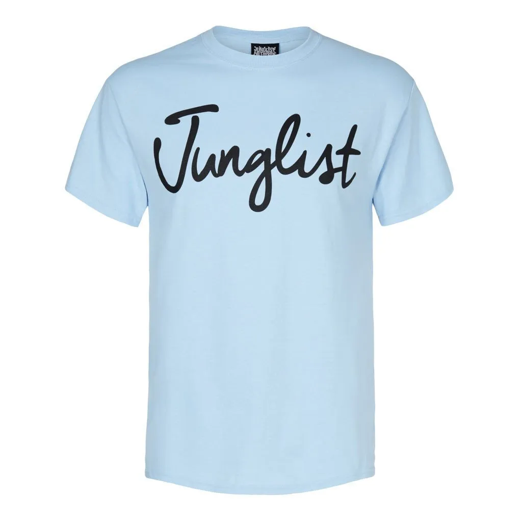 Light Blue Junglist T-Shirt with black print