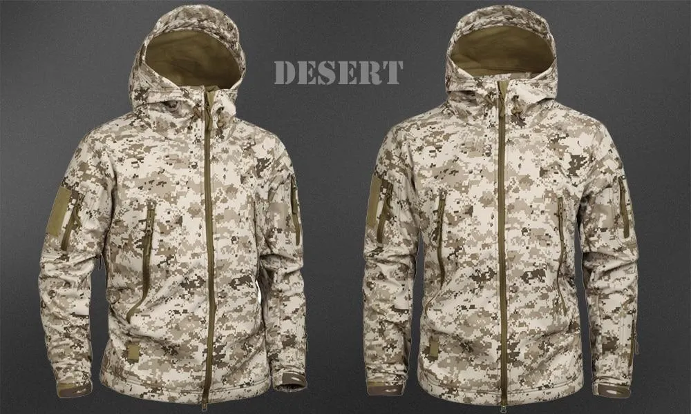 Men's Military Camouflage Fleece Army Jacket/Windbreakers