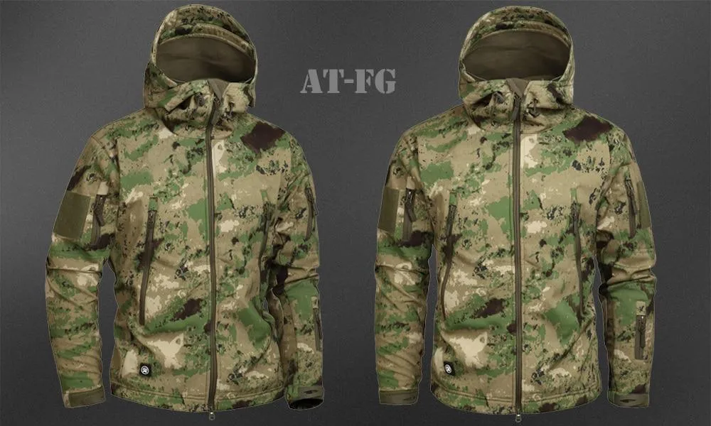 Men's Military Camouflage Fleece Army Jacket/Windbreakers