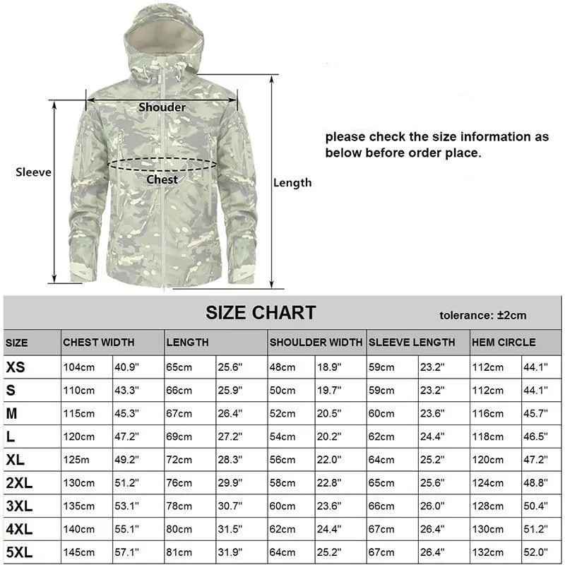 Men's Military Camouflage Fleece Army Jacket/Windbreakers