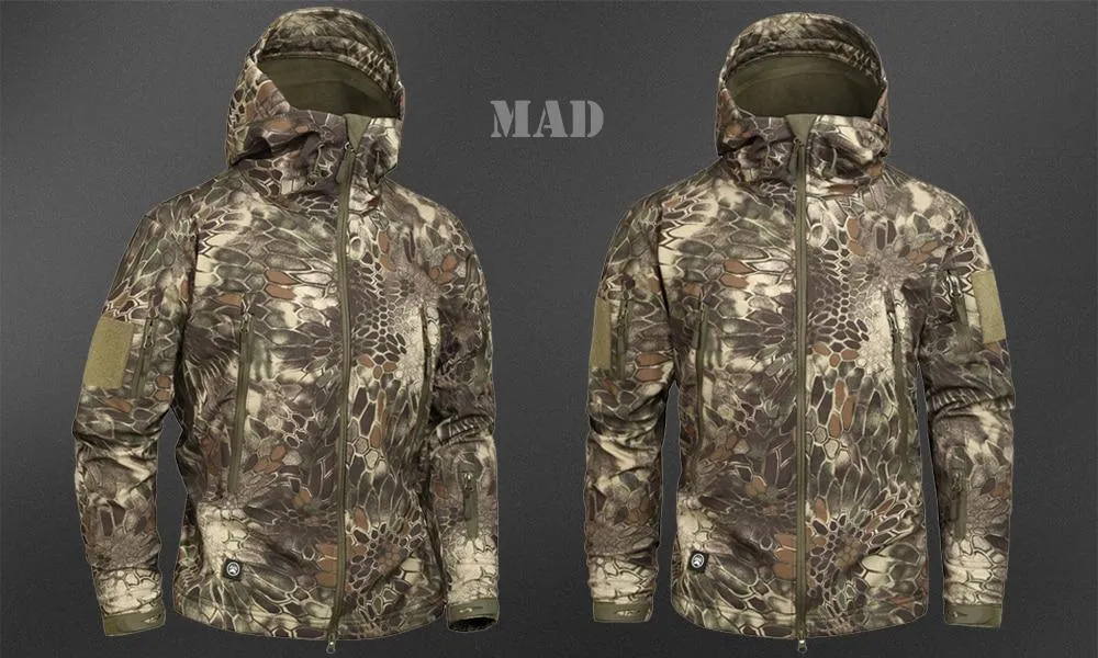 Men's Military Camouflage Fleece Army Jacket/Windbreakers