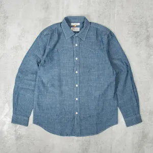 Nudie George Chambray Shirt - Blue