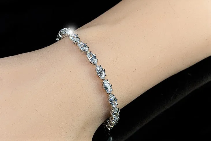 Paige Marquise CZ Tennis Bracelet – 7in | 20ct