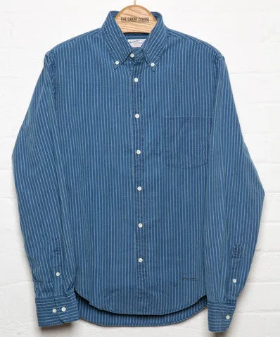 Pinstripe Oxford Indigo