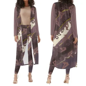 Runaway Women's Long Sleeve Cardigan and Leggings 2pcs