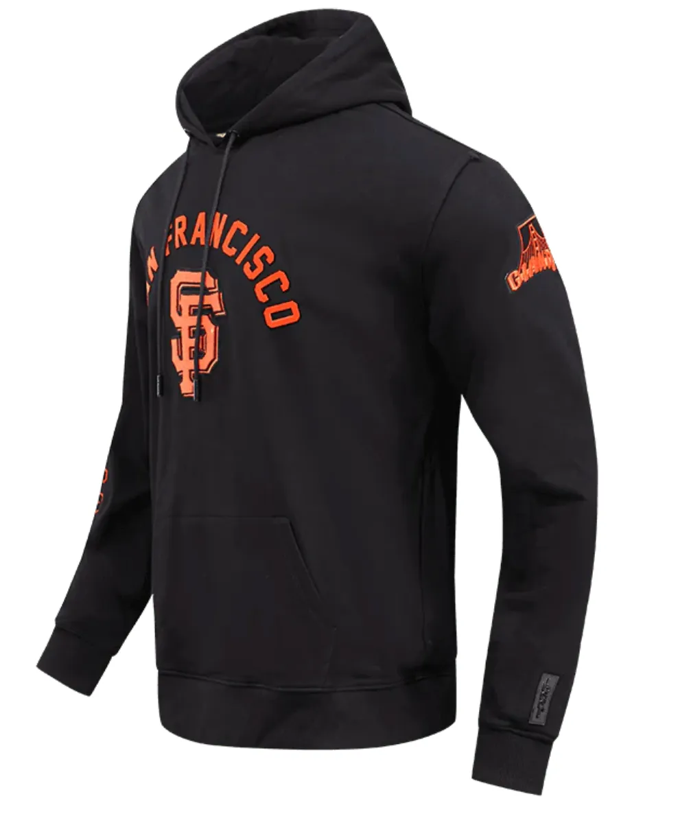 San Fransisco Giants Black Stacked Hoodie