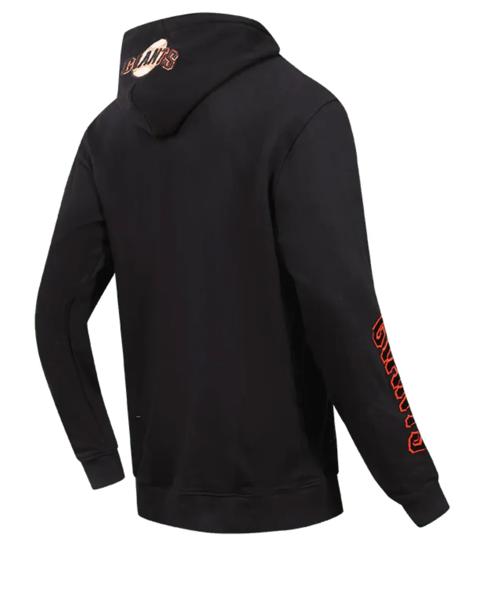 San Fransisco Giants Black Stacked Hoodie