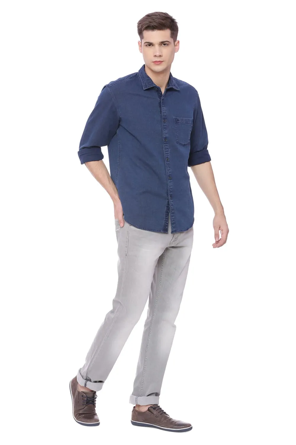 Slim Fit Indigo Shirt