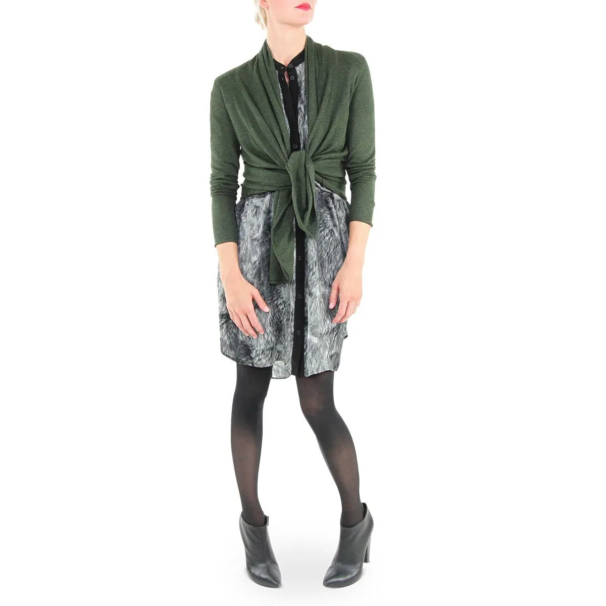 Swing Cardigan - Hunter Green